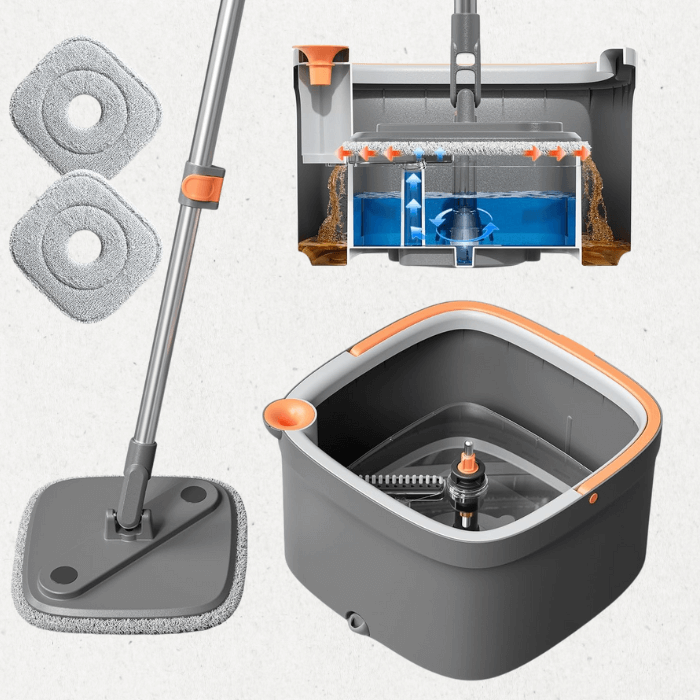 Self-Cleaning 360° Spin Mop | No Mess, No Effort