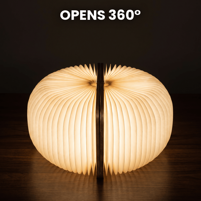 Wooden Book Lamp