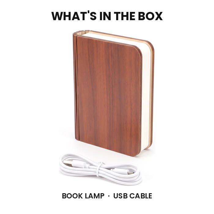 Wooden Book Lamp