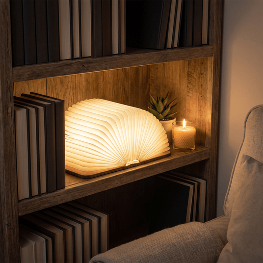 Wooden Book Lamp