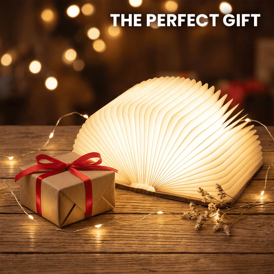 Wooden Book Lamp
