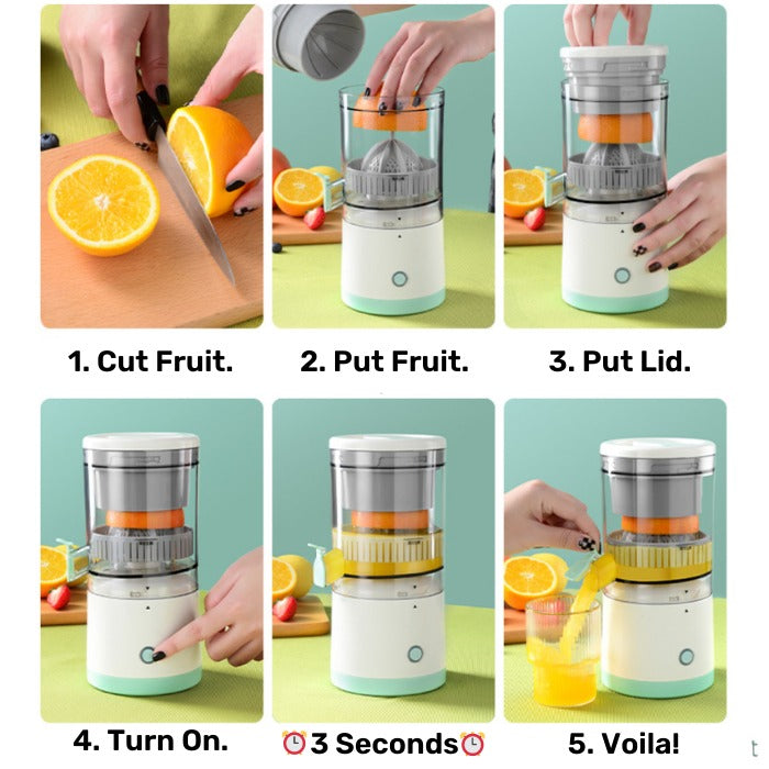 Electric Citrus Juicer | Rechargeable & Portable